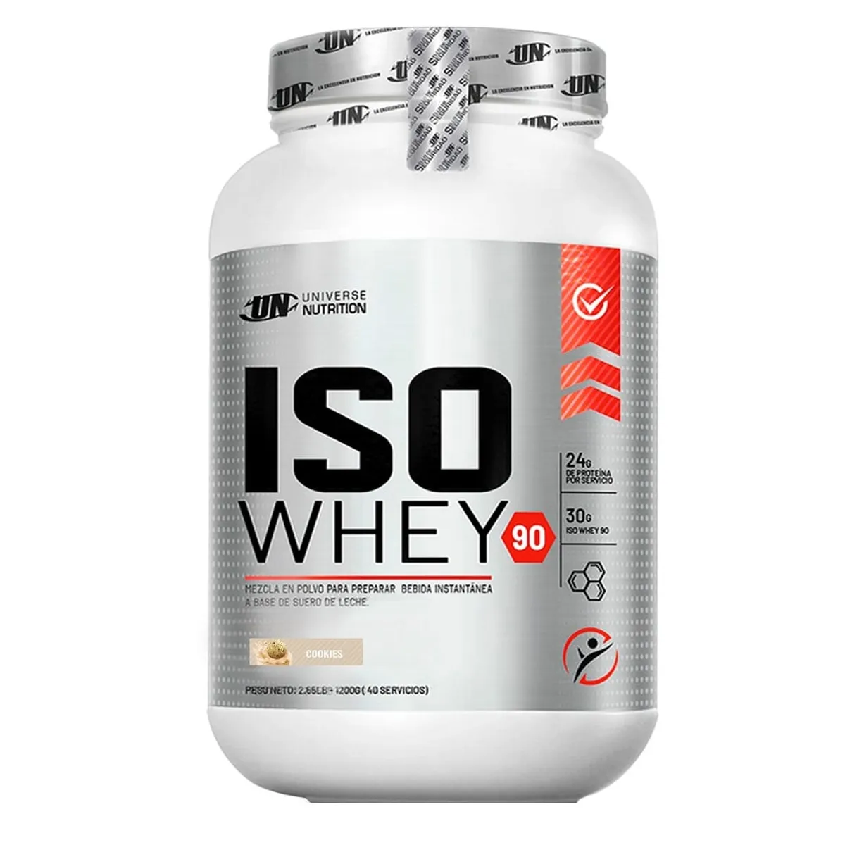 UNIVERSE NUTRITION - PROTEÍNA ISOLATADA ISO WHEY DE 1.1 KG COOKIES AND CREAM MÁS SHAKER