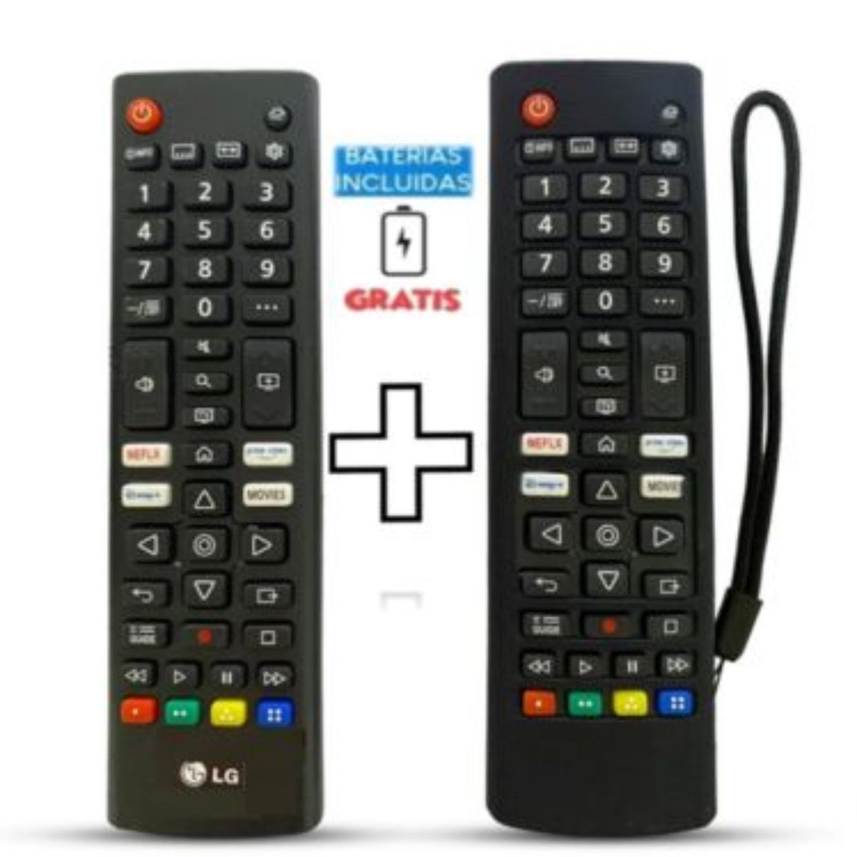 GENERICO - Control Remoto LG Smart con tecla Disney  Funda negro