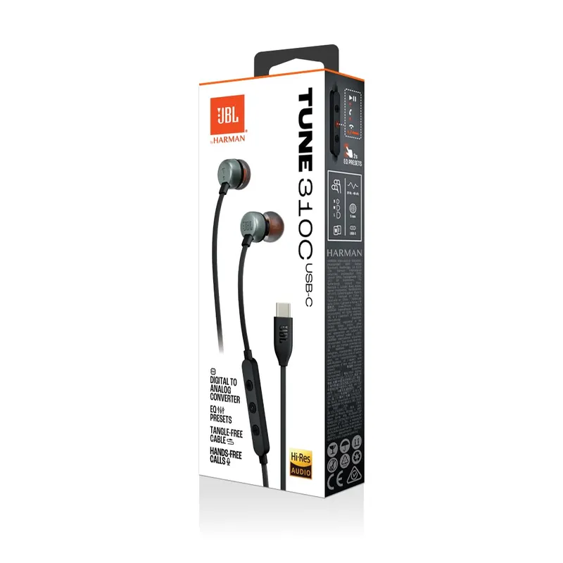 JBL - Auriculares JBL USB-C Tune 310C Experiencia de Audio de Alta Calidad