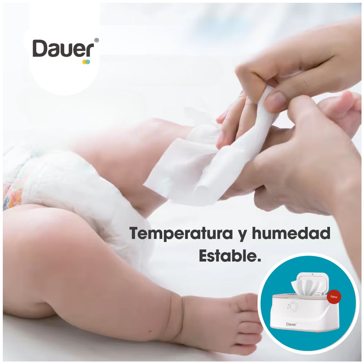 DAUER - Calentador Electrico de Pañitos y Toallitas Húmedas Dauer