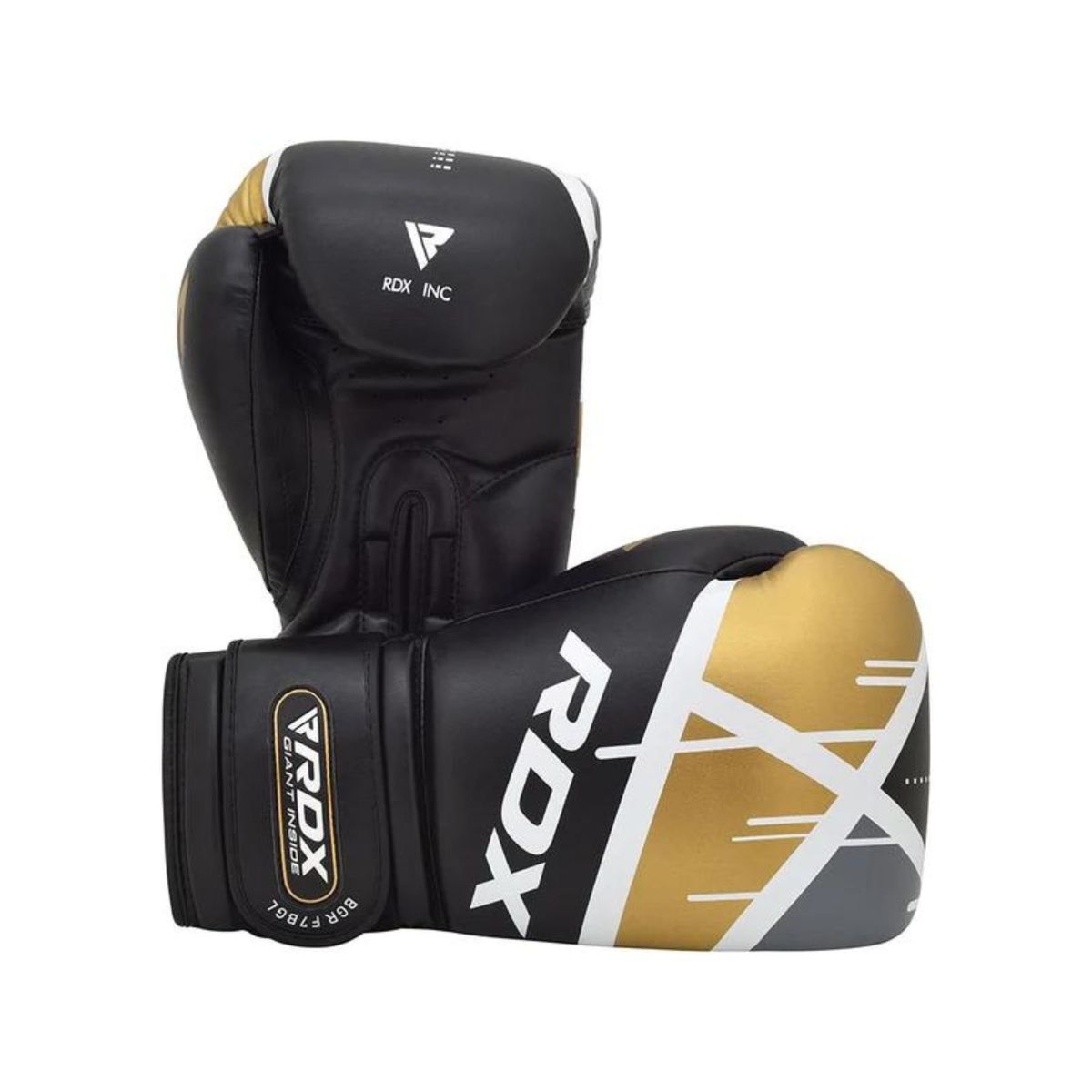 RDX - Guantes de Boxeo F7 RDX Negro Dorado 12oz