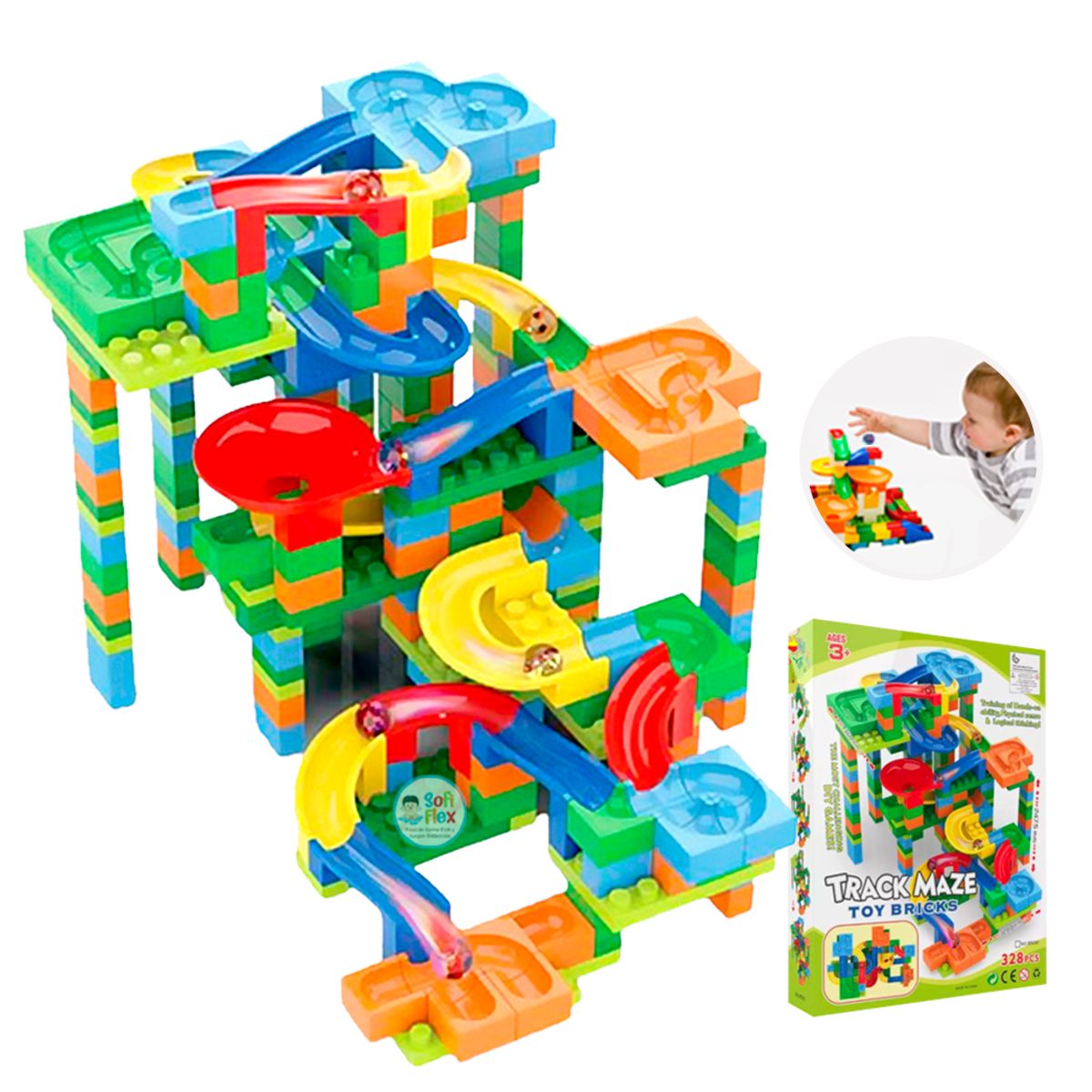 GENERICO - Mack Traze Circuito Torre de Canicas 328 pzas