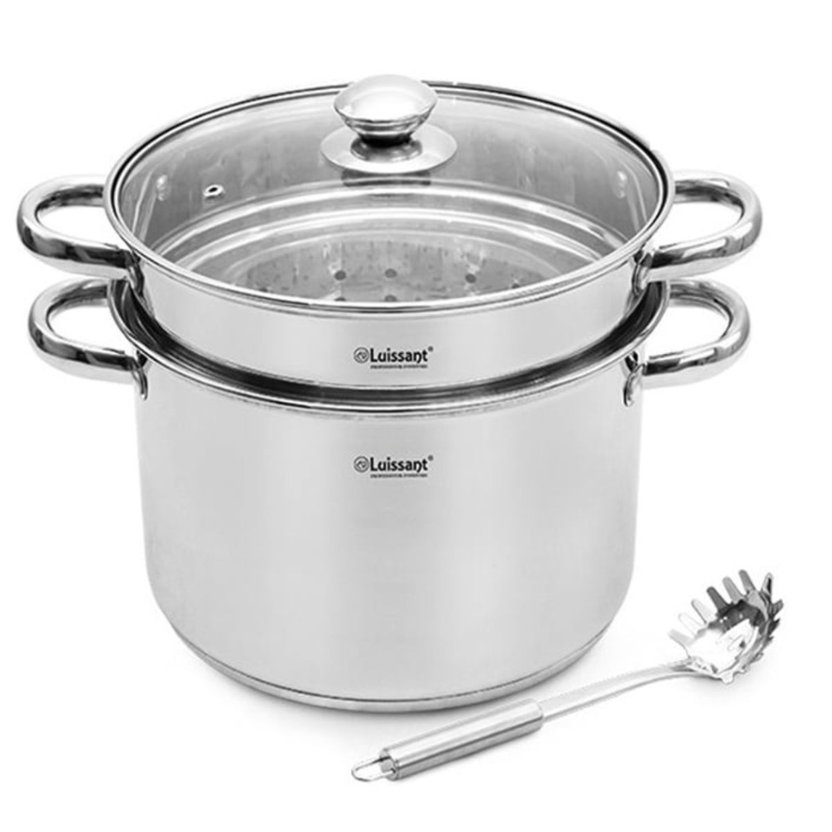 LUISSANT - ESPAGUETERA DE ACERO 4 PIEZAS LUISSANT