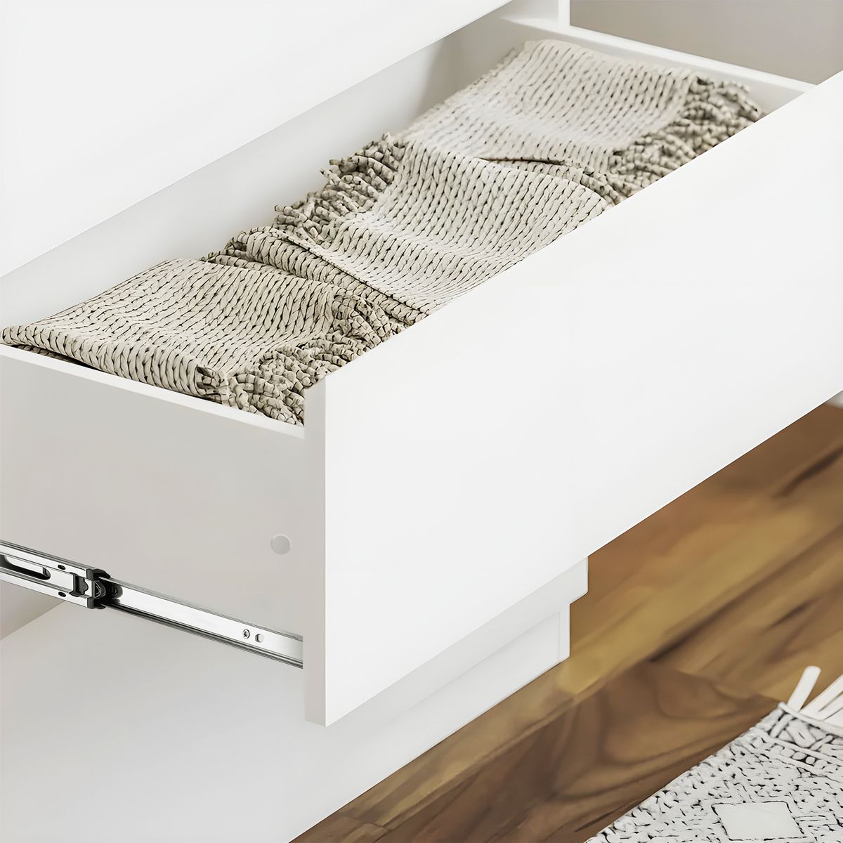 GENERICO - Cómoda Francine 4 Cajones Blanco Huk