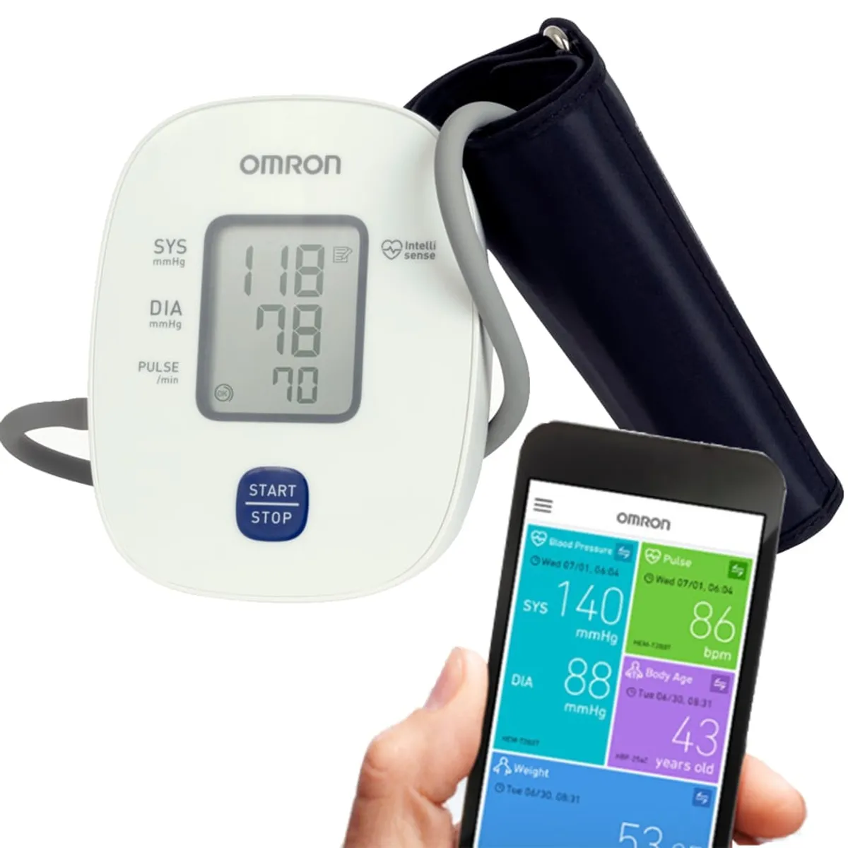 OMRON - Tensiometro Omron HEM-7121J + Conexión Celular NUEVO