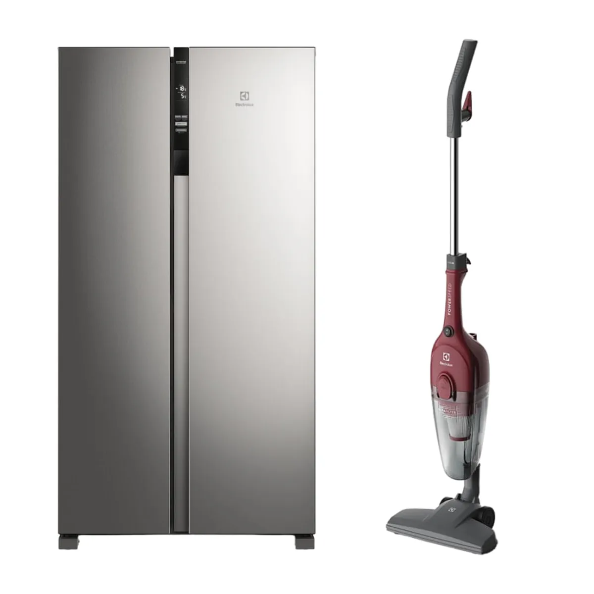 ELECTROLUX - Combo: Refrigeradora Side by Side 436 L Inverter ERSA44V2HVG + Aspiradora vertical STK13 Electrolux