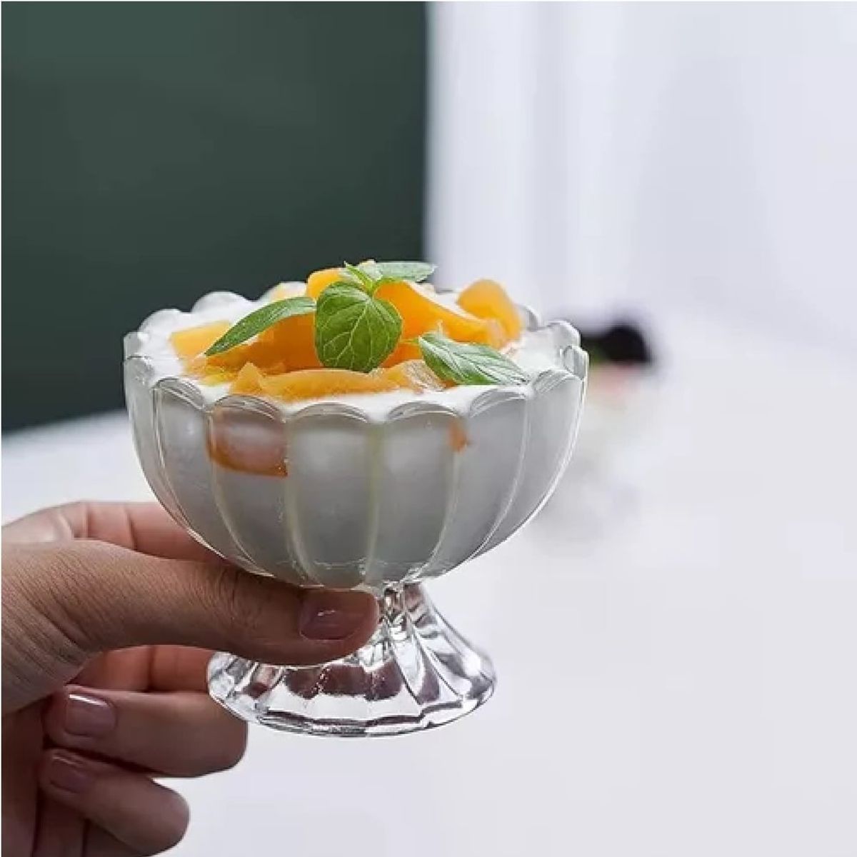 OTTOWARE - Juego de 6 Copas de Vidrio para Helado