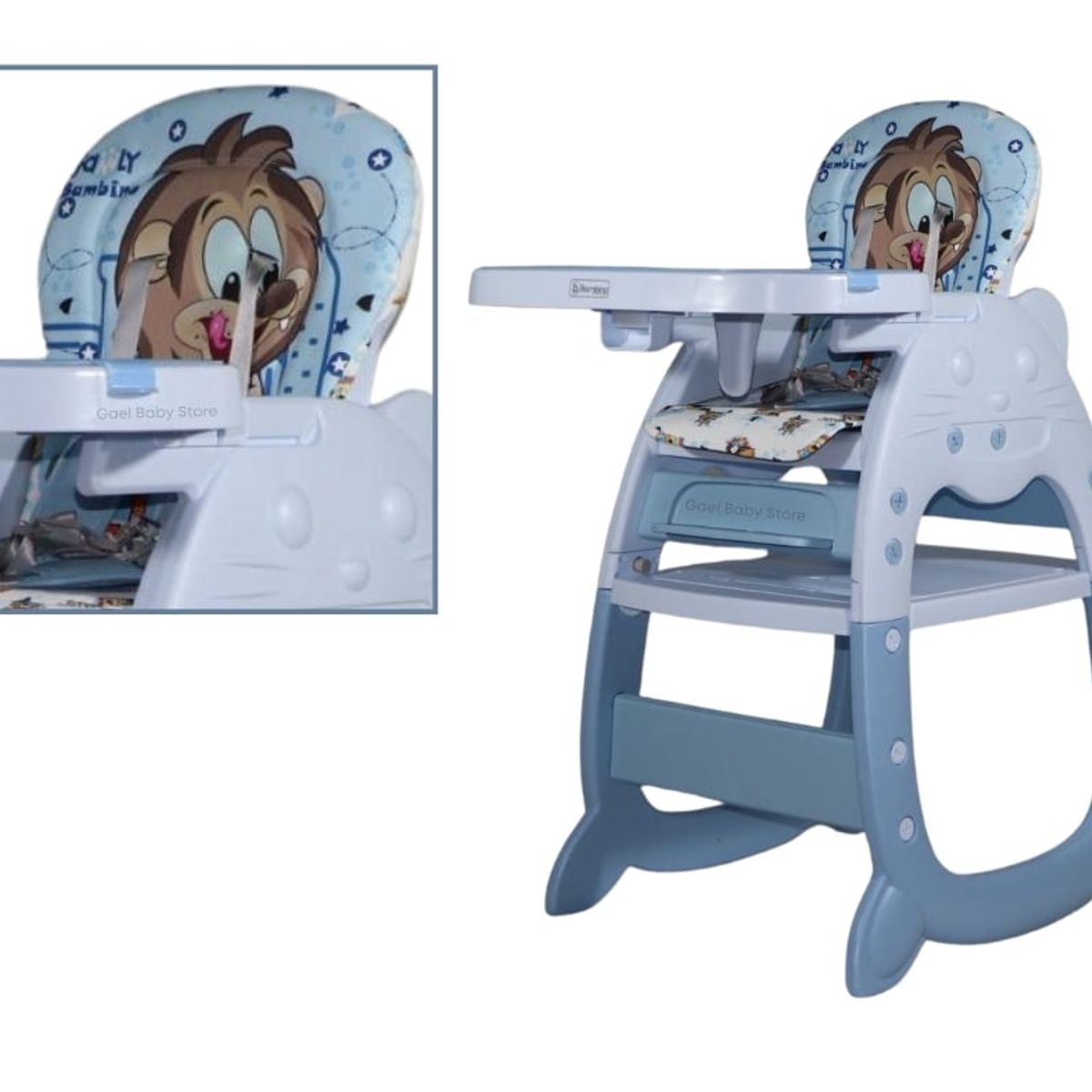 GENERICO - SILLA  DE COMER 3 EN 1 PARA BEBÉS INCLUYE PLATO DE SILICONA