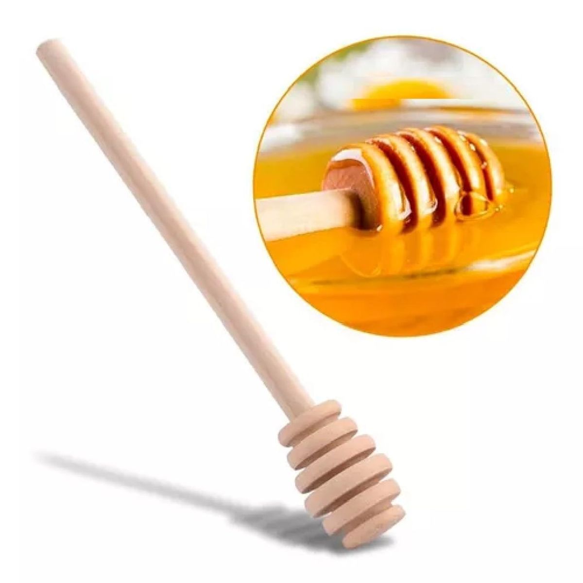 OTTOWARE - Set de 3 Cucharas de Madera para Miel