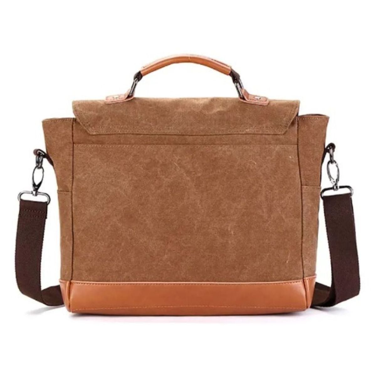 GENERICO - Maletin Bolso de Lona de alta calidad - Color Marron