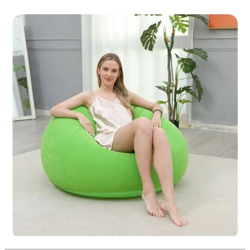 GENERICO - Sofa  Cama  inflable para interiores del Hogar - Verde