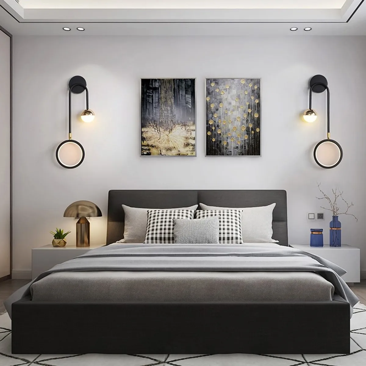 HOME NEAT - Lámpara de pared LED Apliques de Pared Regulable Moderno - 2 Unidades