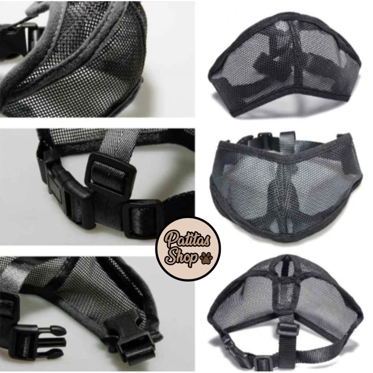 GENERICO - Bozal Máscara para Perros de Cara Plana Talla S