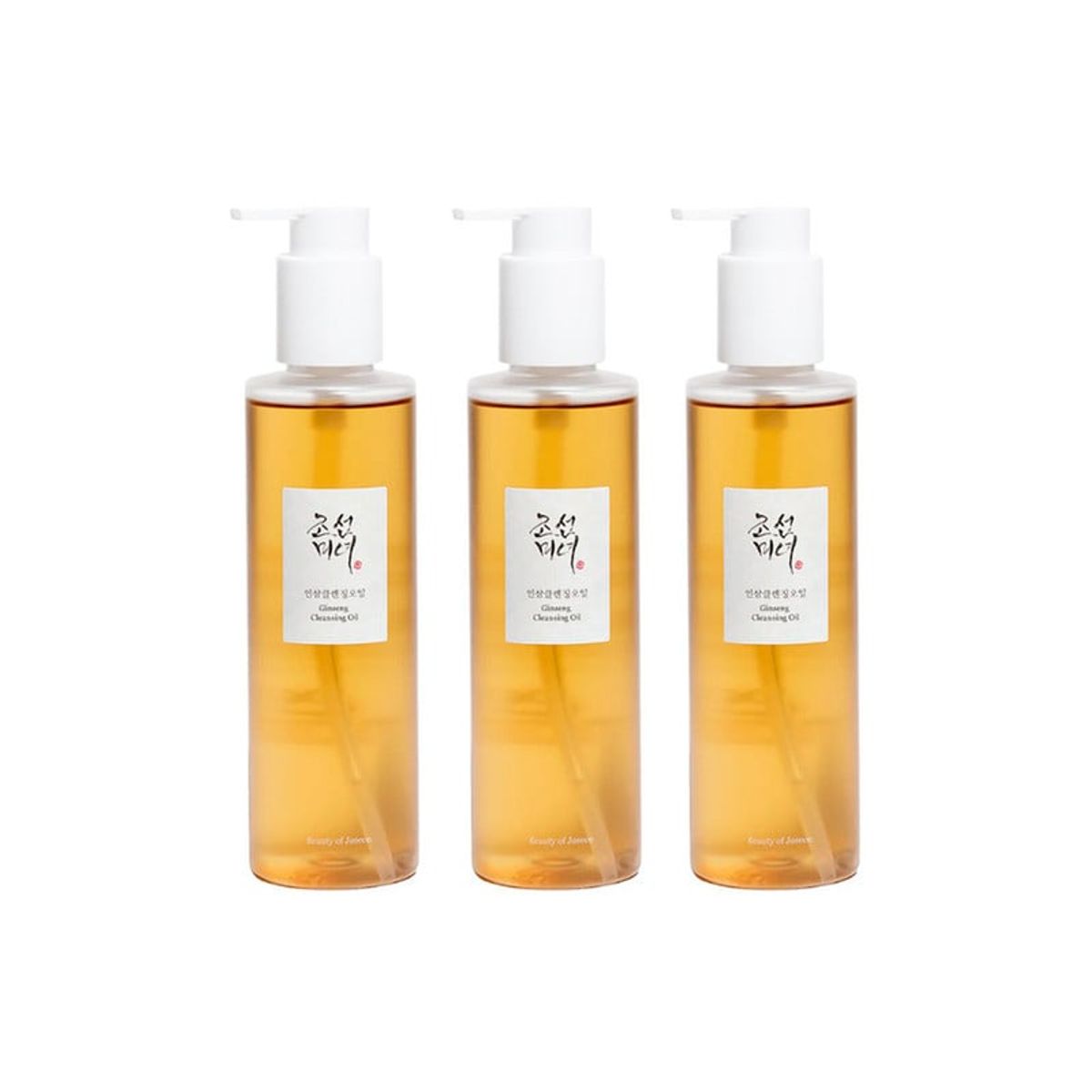 BEAUTY OF JOSEON - Limpiador Ginseng Cleansing Oil BOJ 210ml 3 Unidades