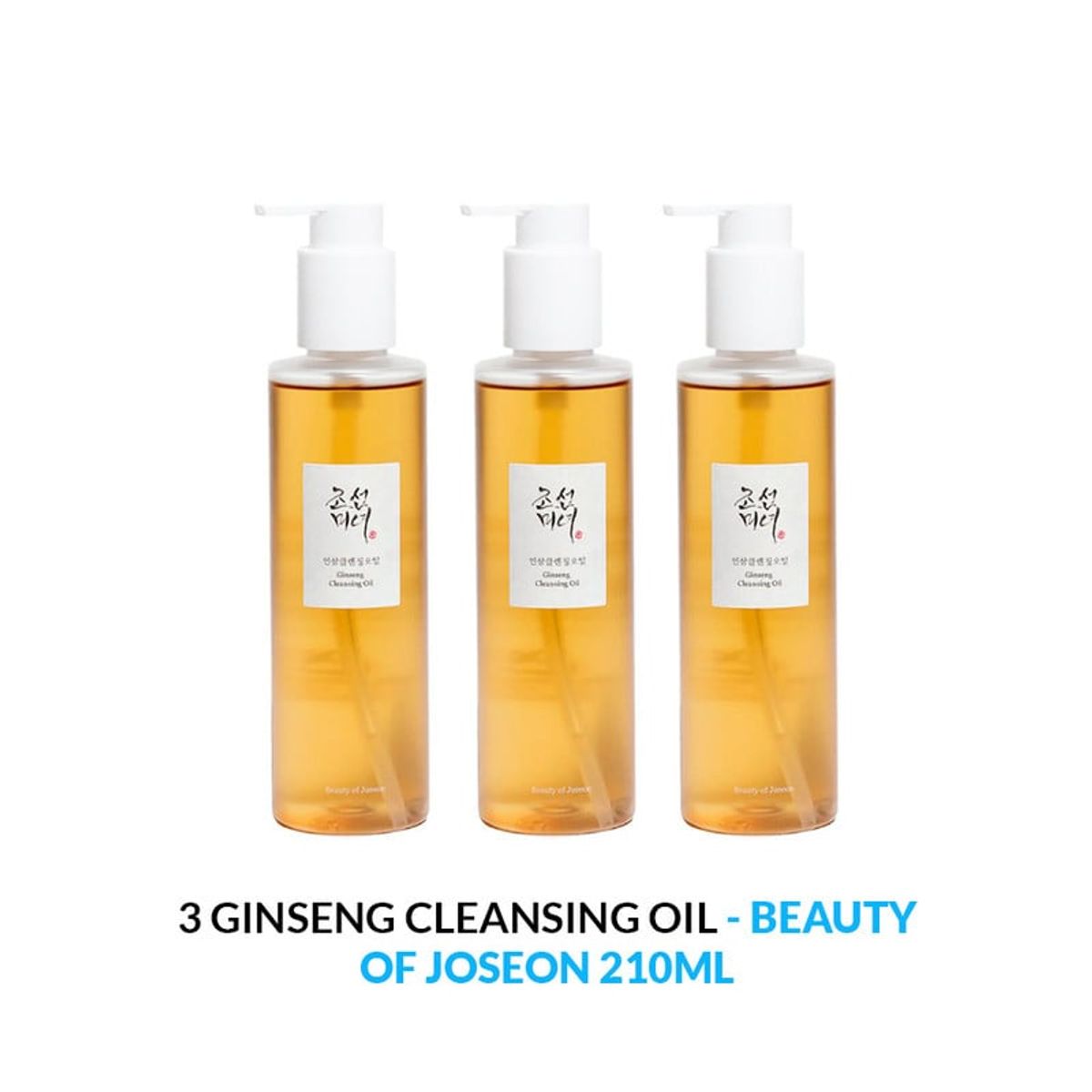 BEAUTY OF JOSEON - Limpiador Ginseng Cleansing Oil BOJ 210ml 3 Unidades