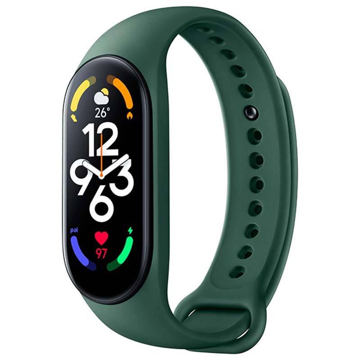 GENERICO - Correa de silicona Para Xiaomi MiBand 7- Verde