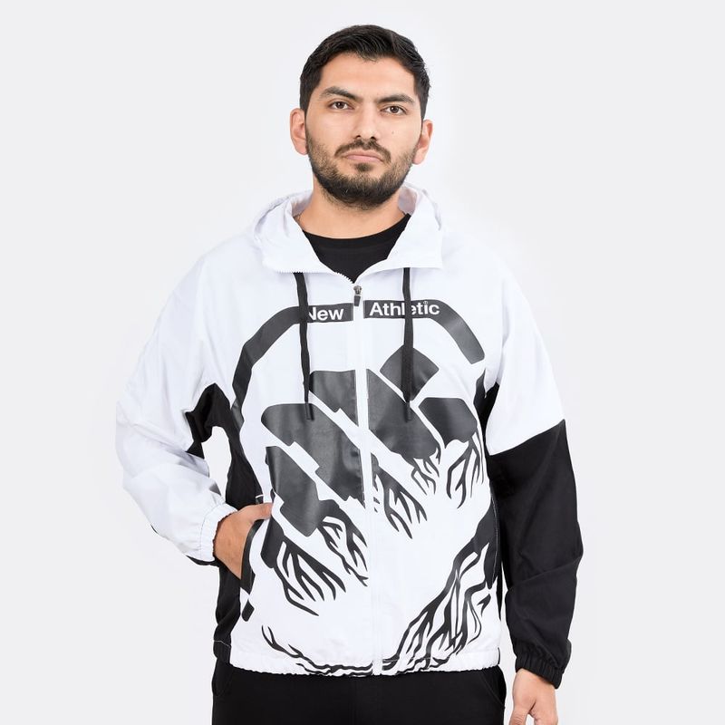 NEW ATHLETIC - CASACA NEW ATHLETIC RIK BLANCO CON NEGRO HOMBRE