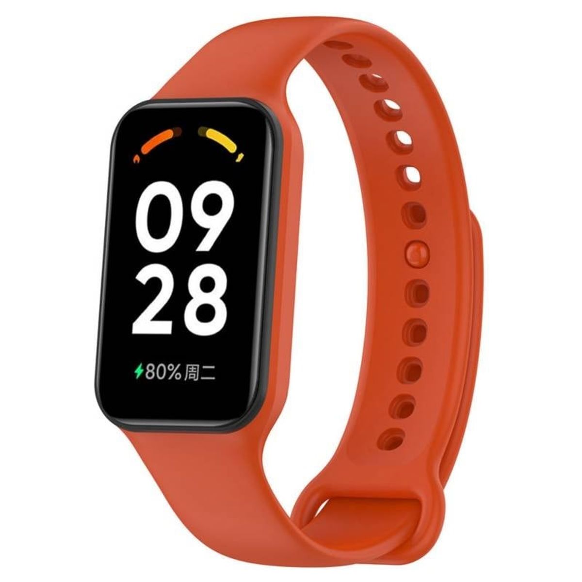 GENERICO - Correa de silicona Para Xiaomi Smartband Band 2- Naranja