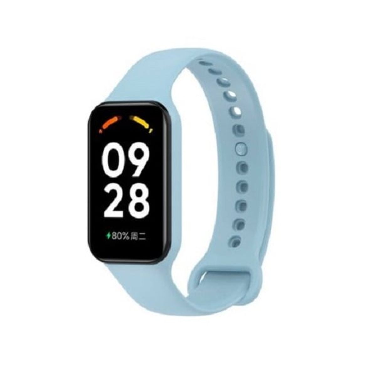 GENERICO - Correa de silicona Para Xiaomi Smartband 8 active - Azul Acero