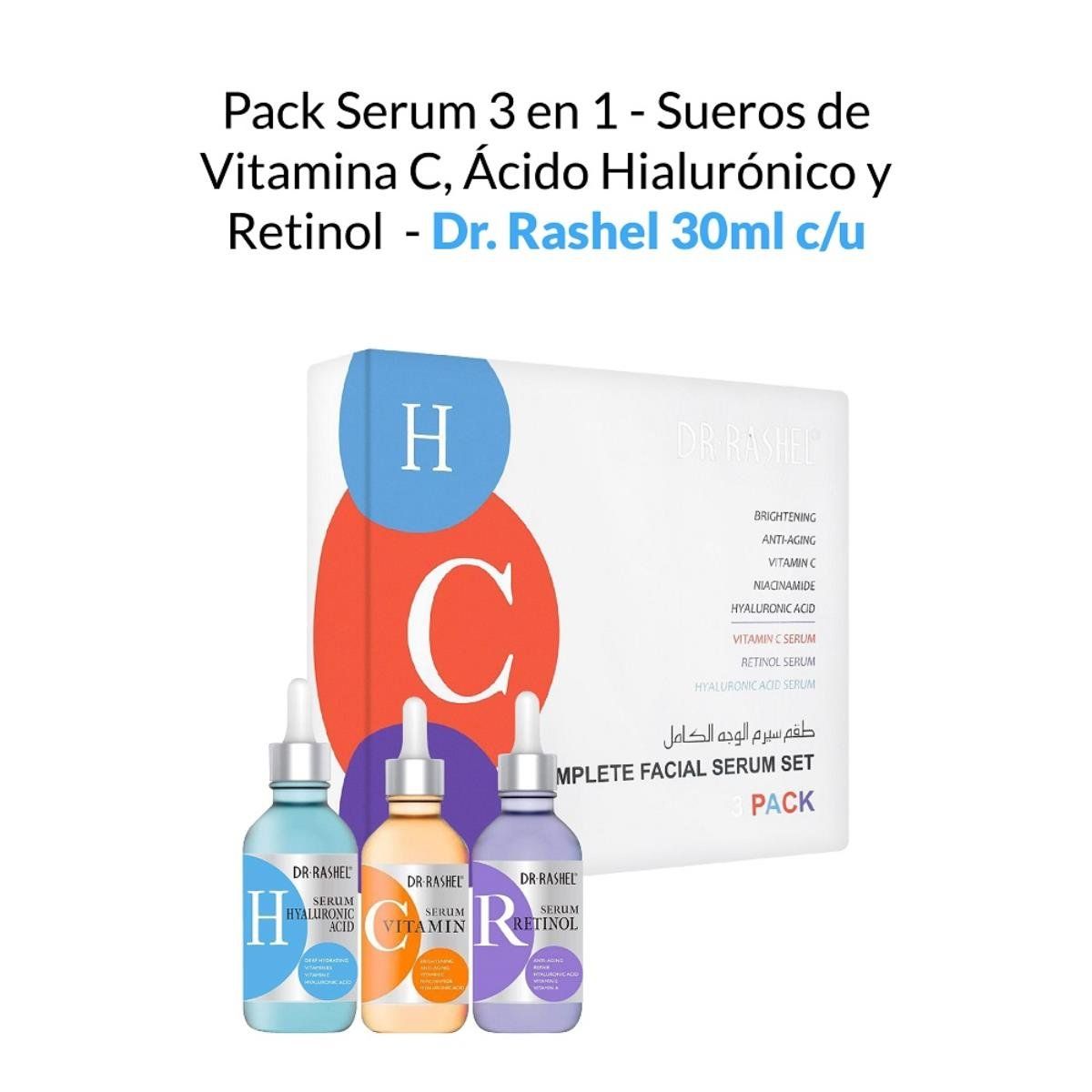 GENERICO - Pack Serum 3En1 - Sueros De Vitamina C Ácido Hialurónico Y Retinol_.