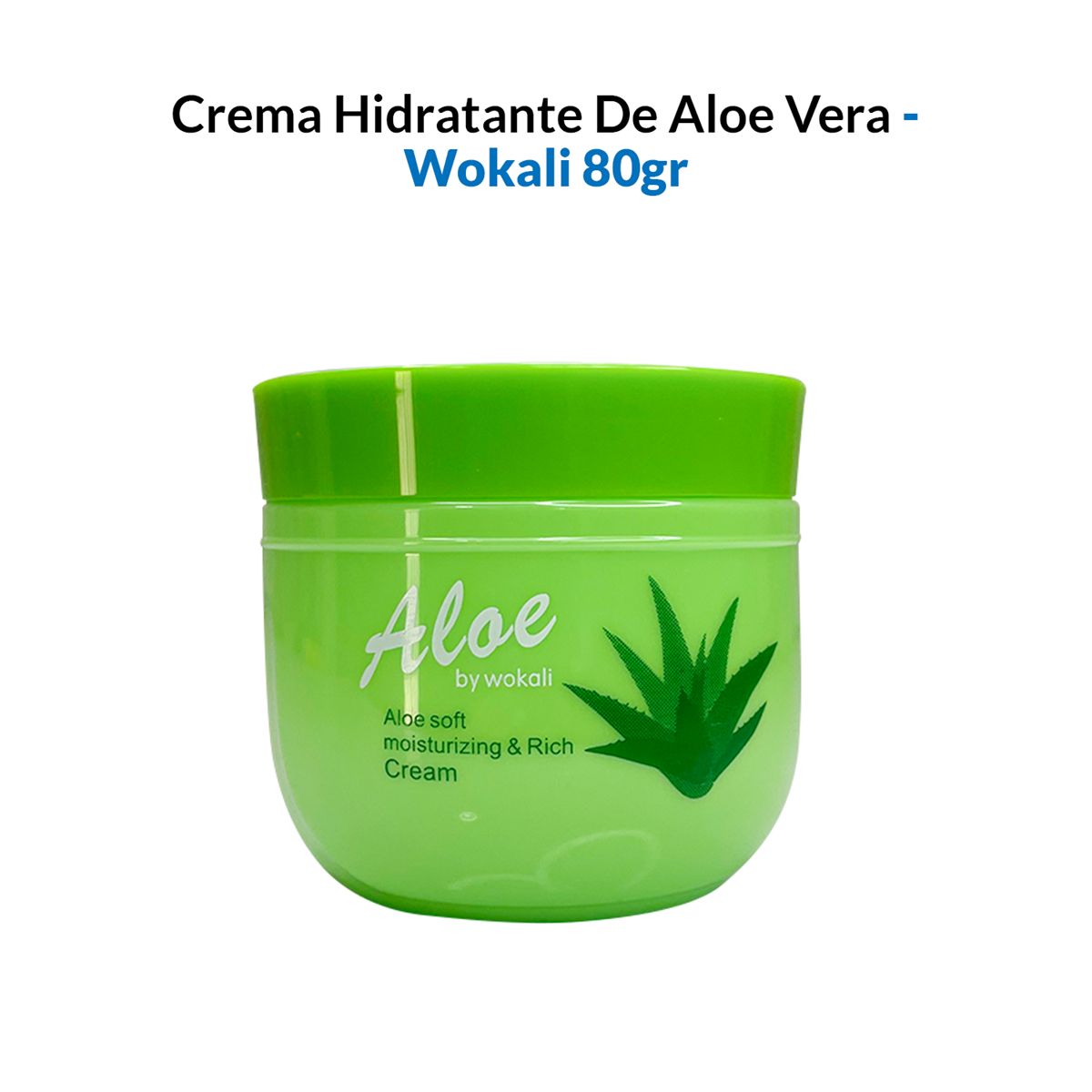 WOKALI - Crema Rica Y Suave Hidratante De Aloe 80Gr - Wokali_.