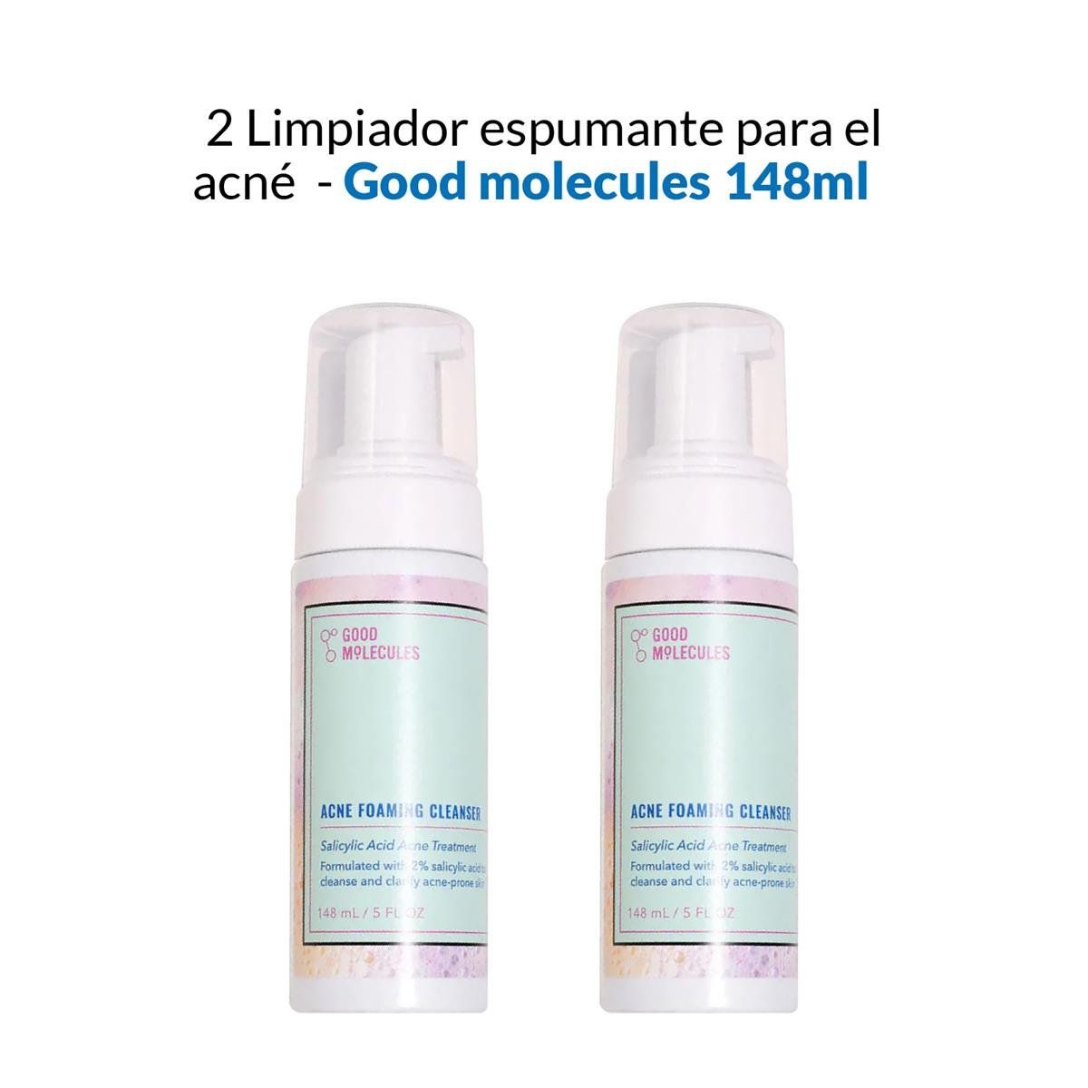GOOD MOLECULES - 2 Limpiador espumante para el acné - Good Molecules 148ml_.