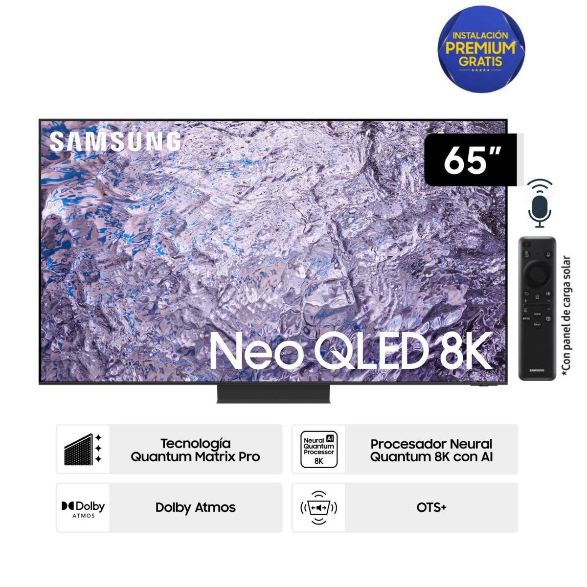SAMSUNG - Televisor Samsung Smart Tv 65 Neo Qled 8k Mini Led QN65QN800CGXPE.