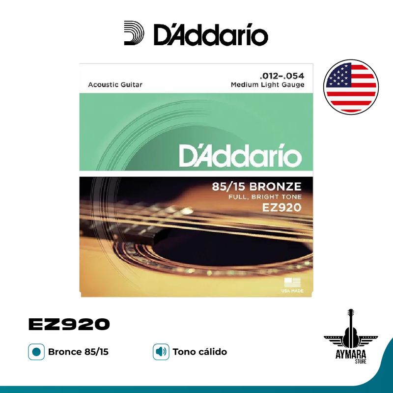DADDARIO - DAddario EZ920 Cuerdas Guitarra Clásica Med Lite