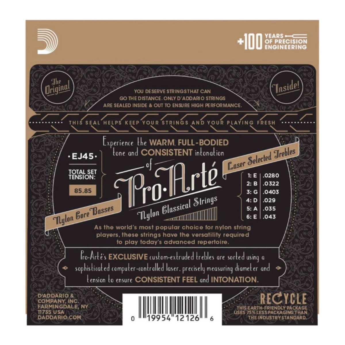 DADDARIO - DAddario EJ45 Cuerdas Guitarra Clásica