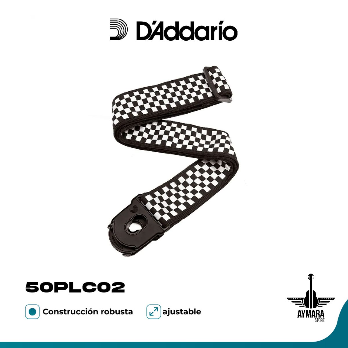 DADDARIO - DAddario 50PLC02 Correa Guitarra