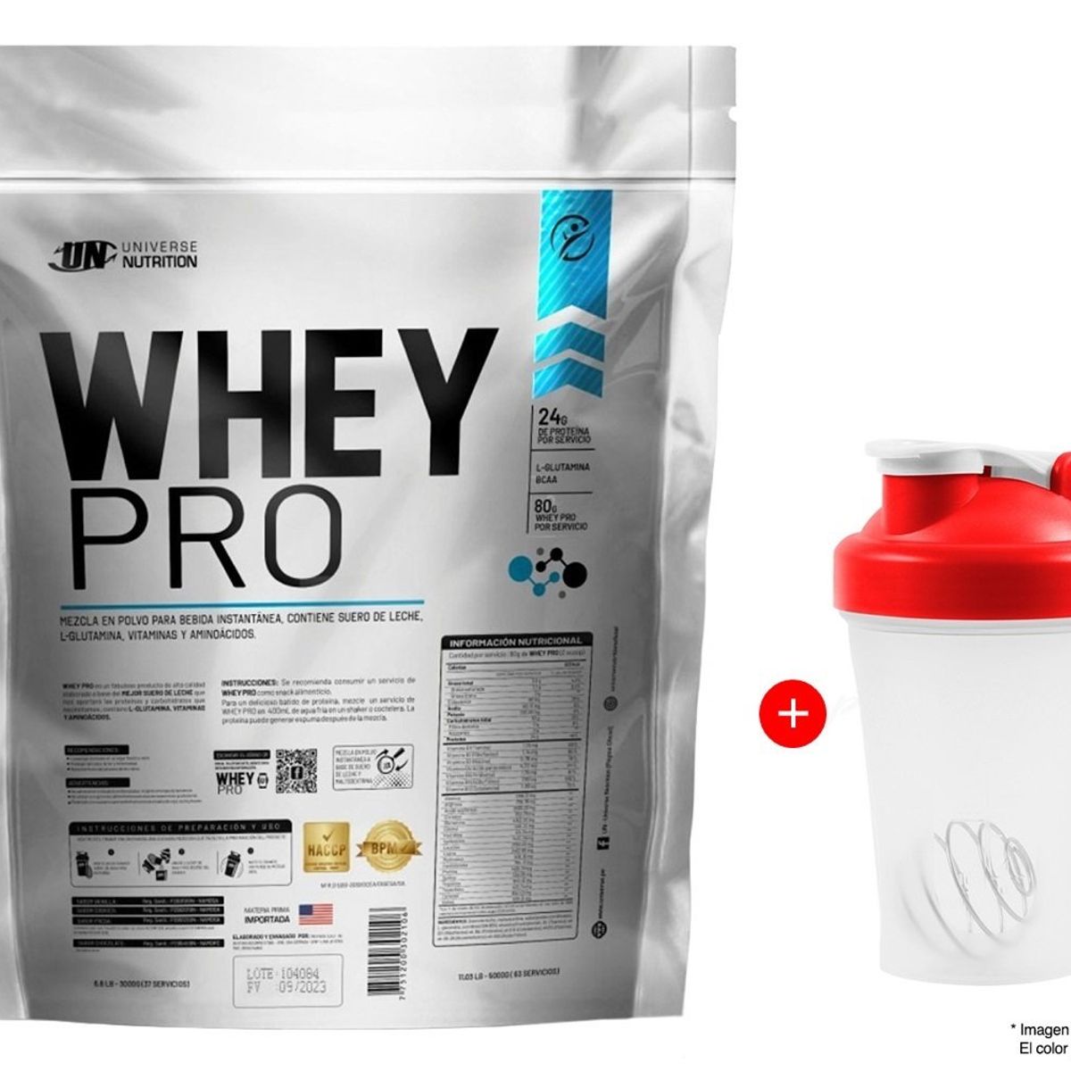 UNIVERSE NUTRITION - Proteína Universe Nutrition Whey Pro 3 kg Vainilla + tomatodo