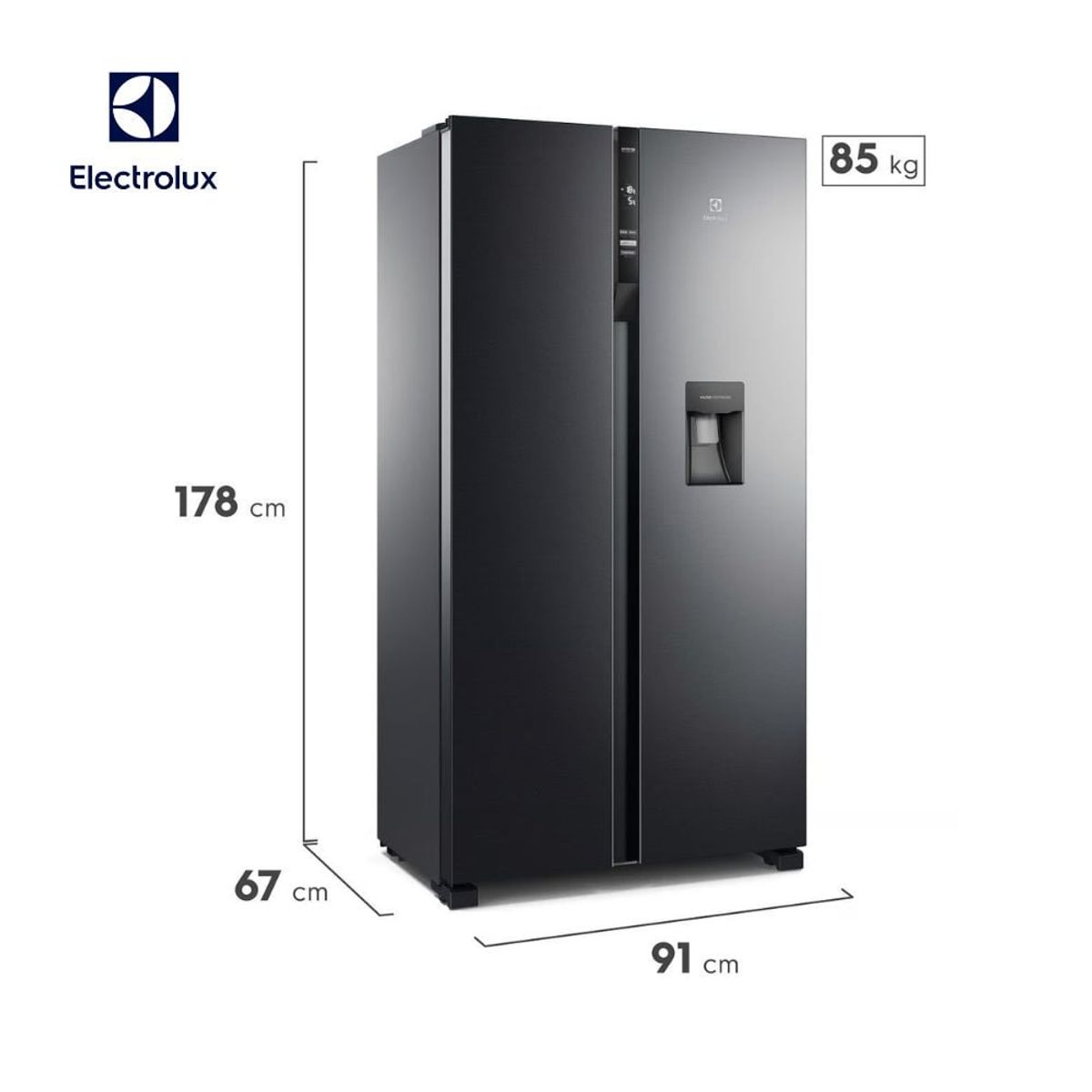 ELECTROLUX - Refrigerador Side by Side Electrolux ERSA53K2HVB INVERTER 514 litros black_.