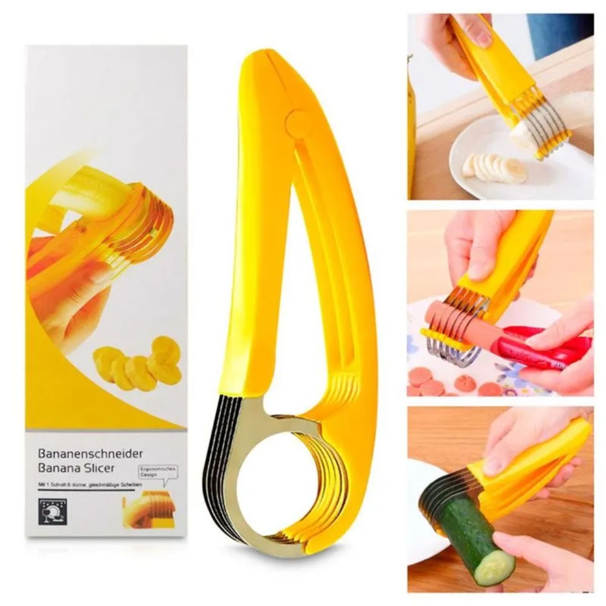 GENERICO - Cortador de platanos - Rebanador de bananas