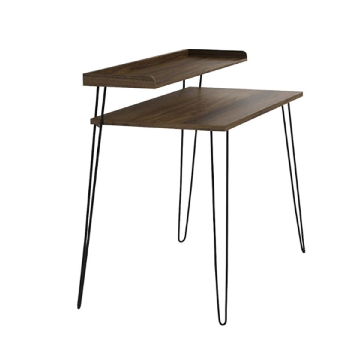 GENERICO - Escritorio con elevador estilo retro en color roble envejecido