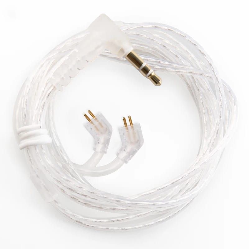 KZ - Cable KZ sin Microfono Pin C Tipo L Plateado