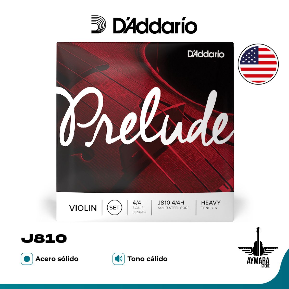 DADDARIO - DAddario J810 44H Cuerdas Violín
