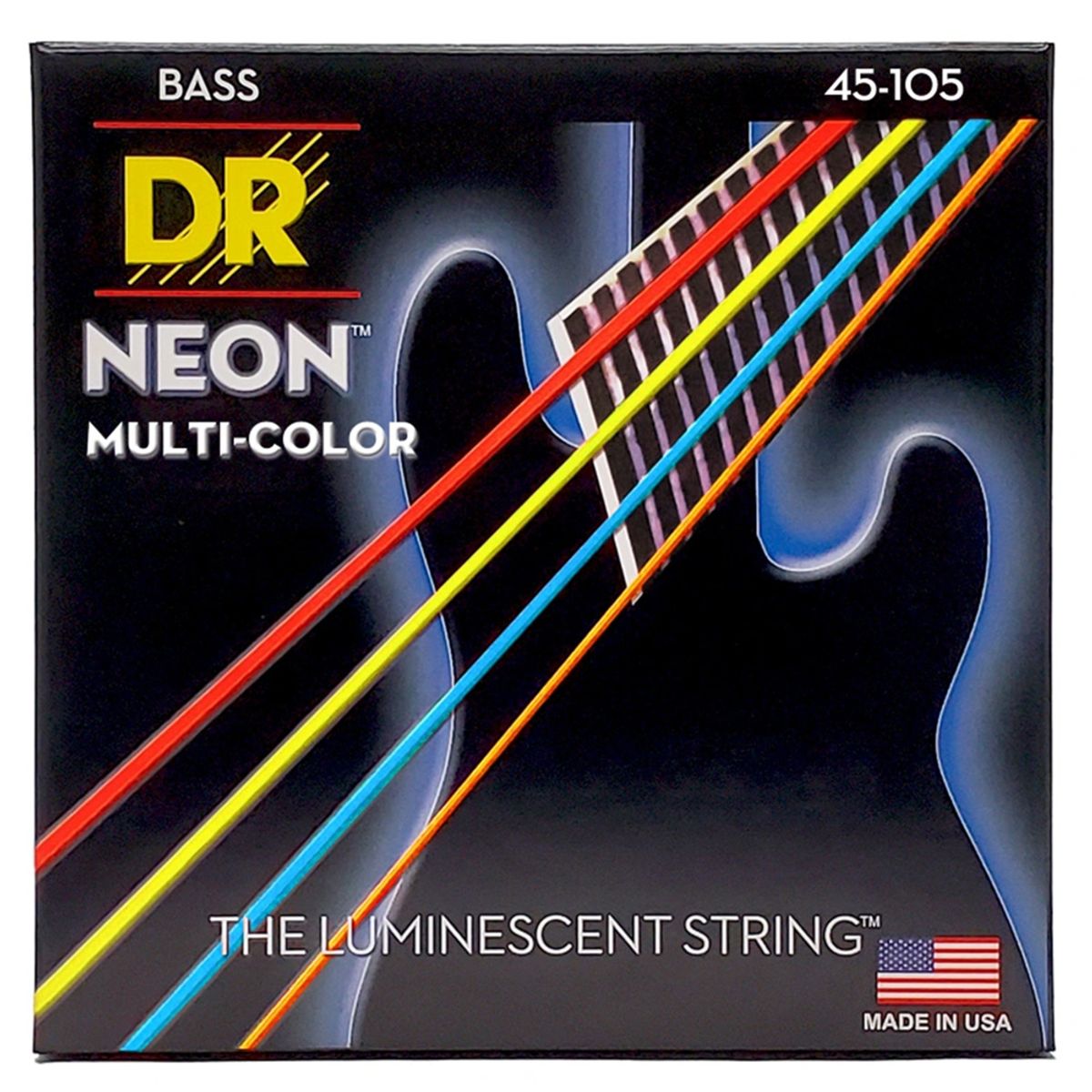 DR - DR DRS-NMCB-45 Cuerdas para Bajo HiDef Neon