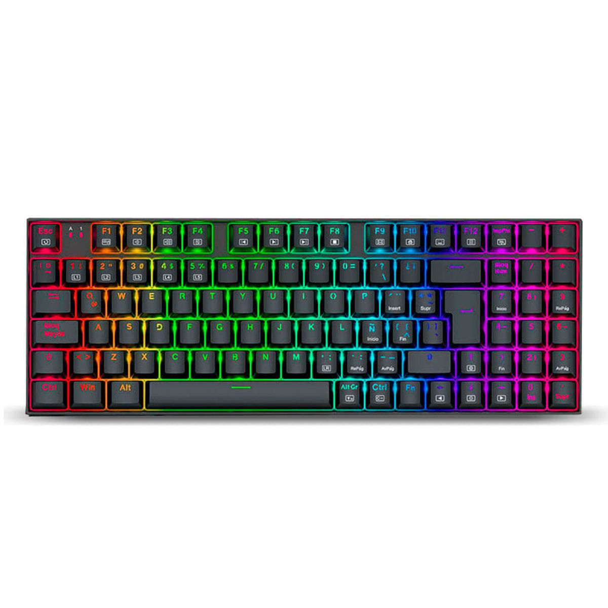 REDRAGON - Teclado Redragon ZIGGS K669-RGB Español Negro alambrico