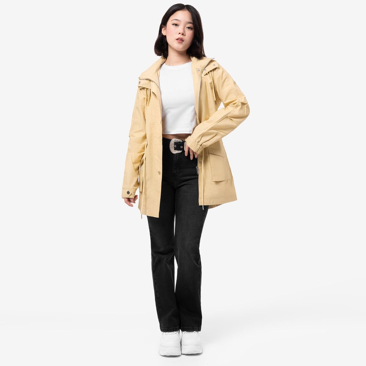 SQUEEZE - Casaca Drill Arhidya Mujer