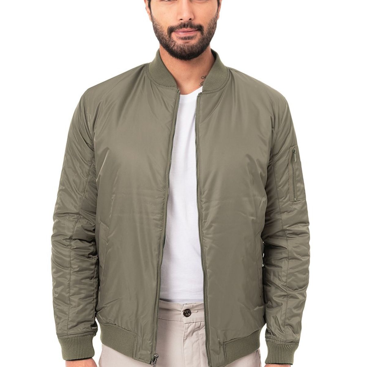NORTON - CASACA BOMBER REVERSIBLE TAFETA ERACIO BLACKTAUPE