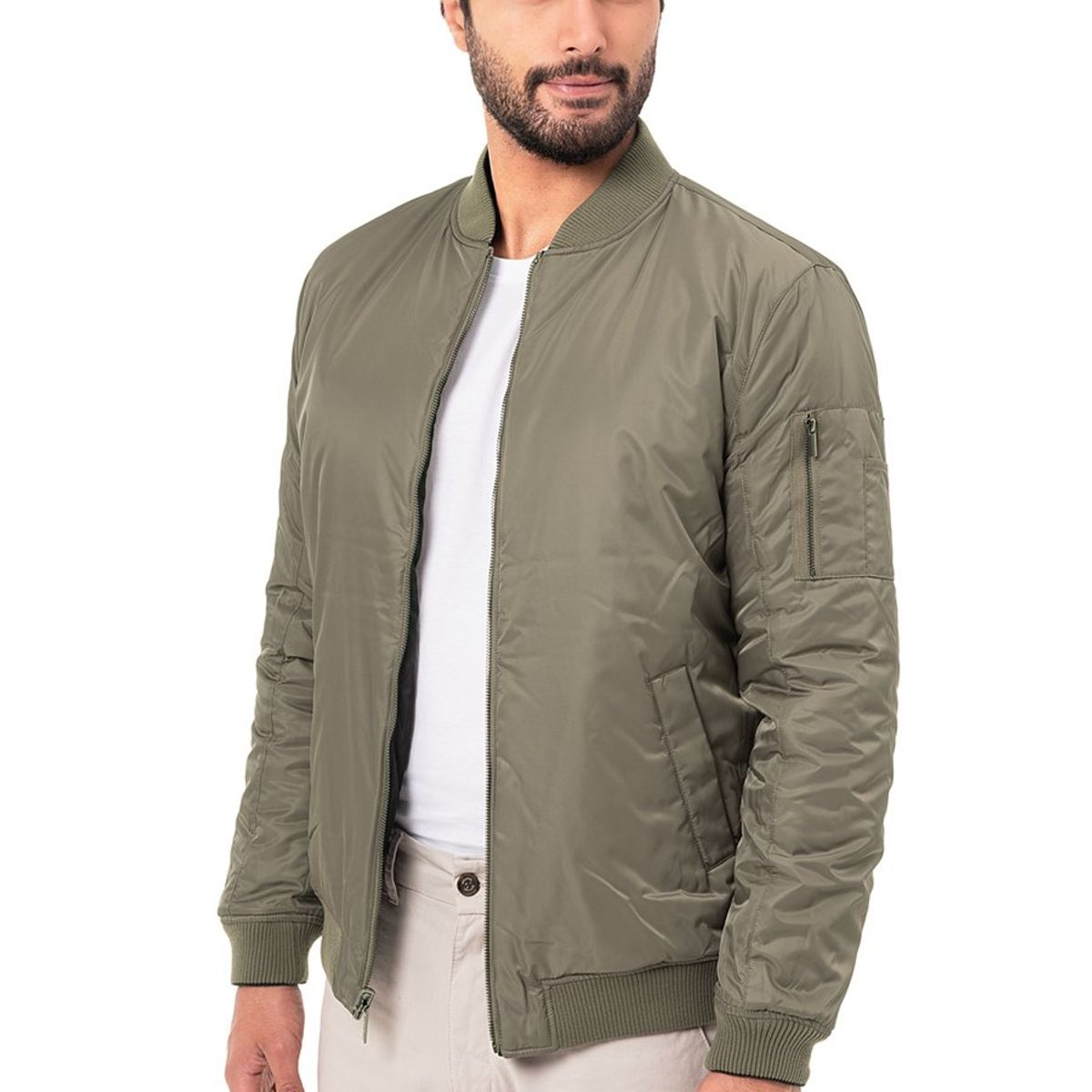 NORTON - CASACA BOMBER REVERSIBLE TAFETA ERACIO BLACKTAUPE