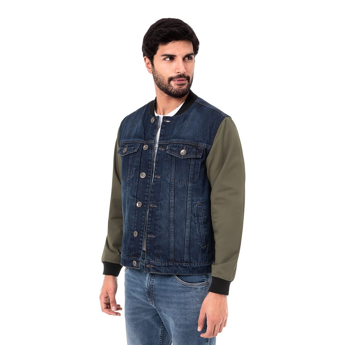 PIONIER - CASACA JEAN RING CF RIKKY T STONE BLACK HB