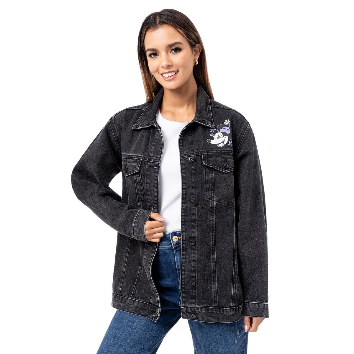 PIONIER - CAMISACO JEAN RING MALAK-DISNEY T STONE BLACK