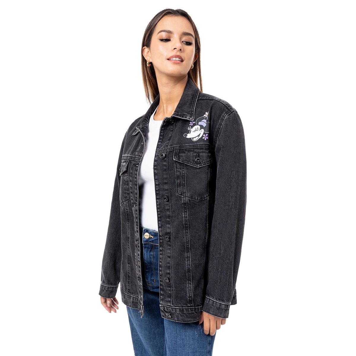 PIONIER - CAMISACO JEAN RING MALAK-DISNEY T STONE BLACK