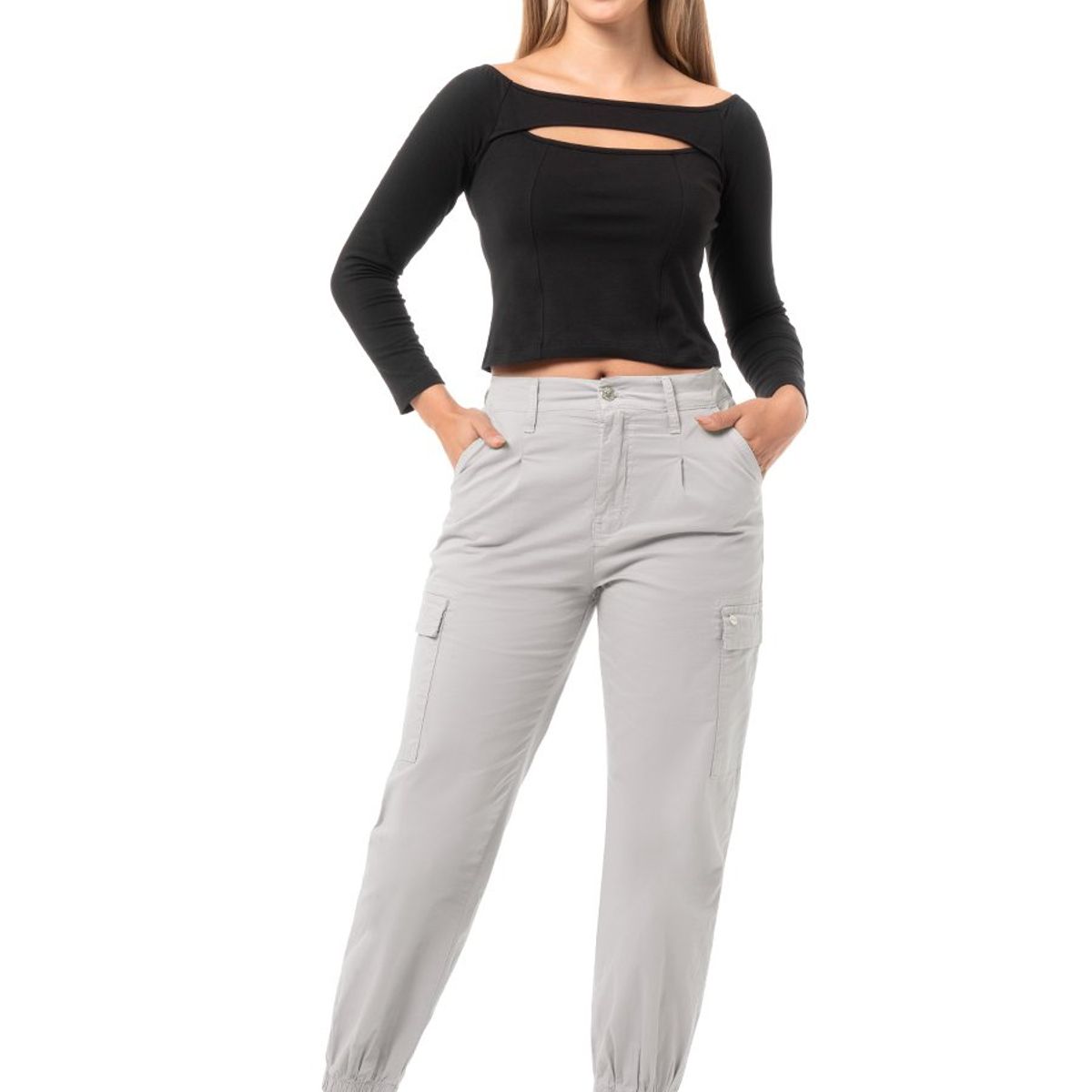 SQUEEZE - Jogger Cargo Tafeta Mujer Raysi Squeeze