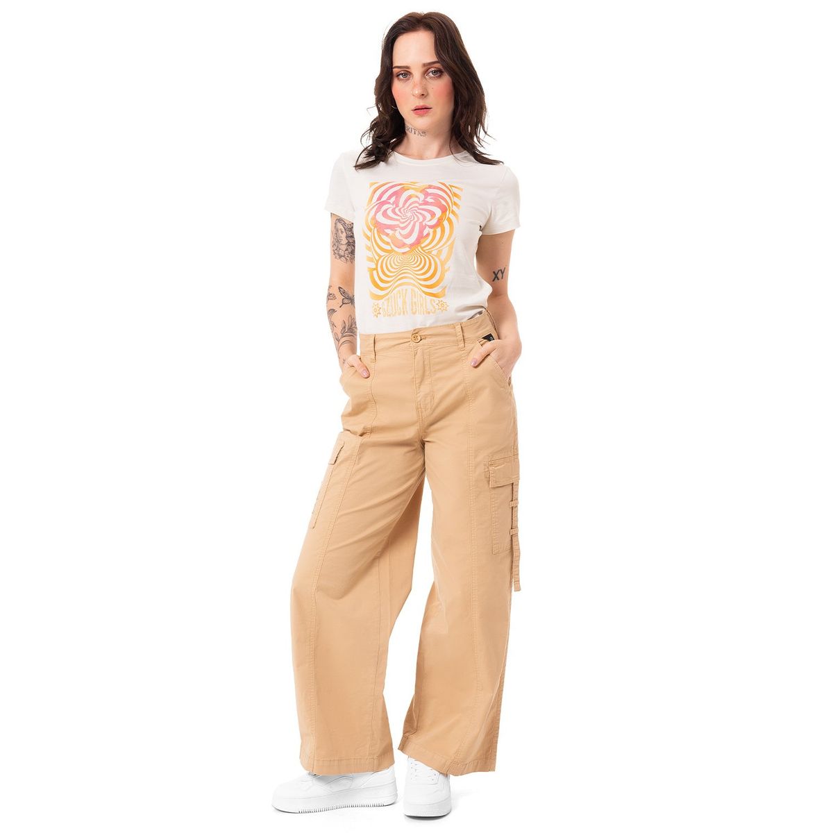 GZUCK - Cargo Tafeta Mujer Hasini Squeeze