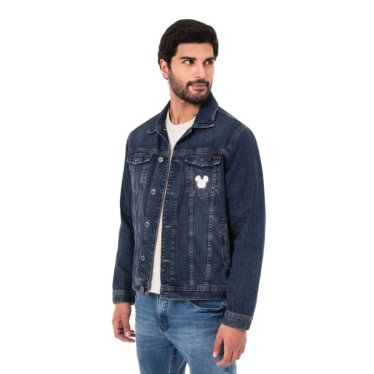 PIONIER - CASACA DENIM RING LUCIO-LOONEY TOTAL BLEACH ST