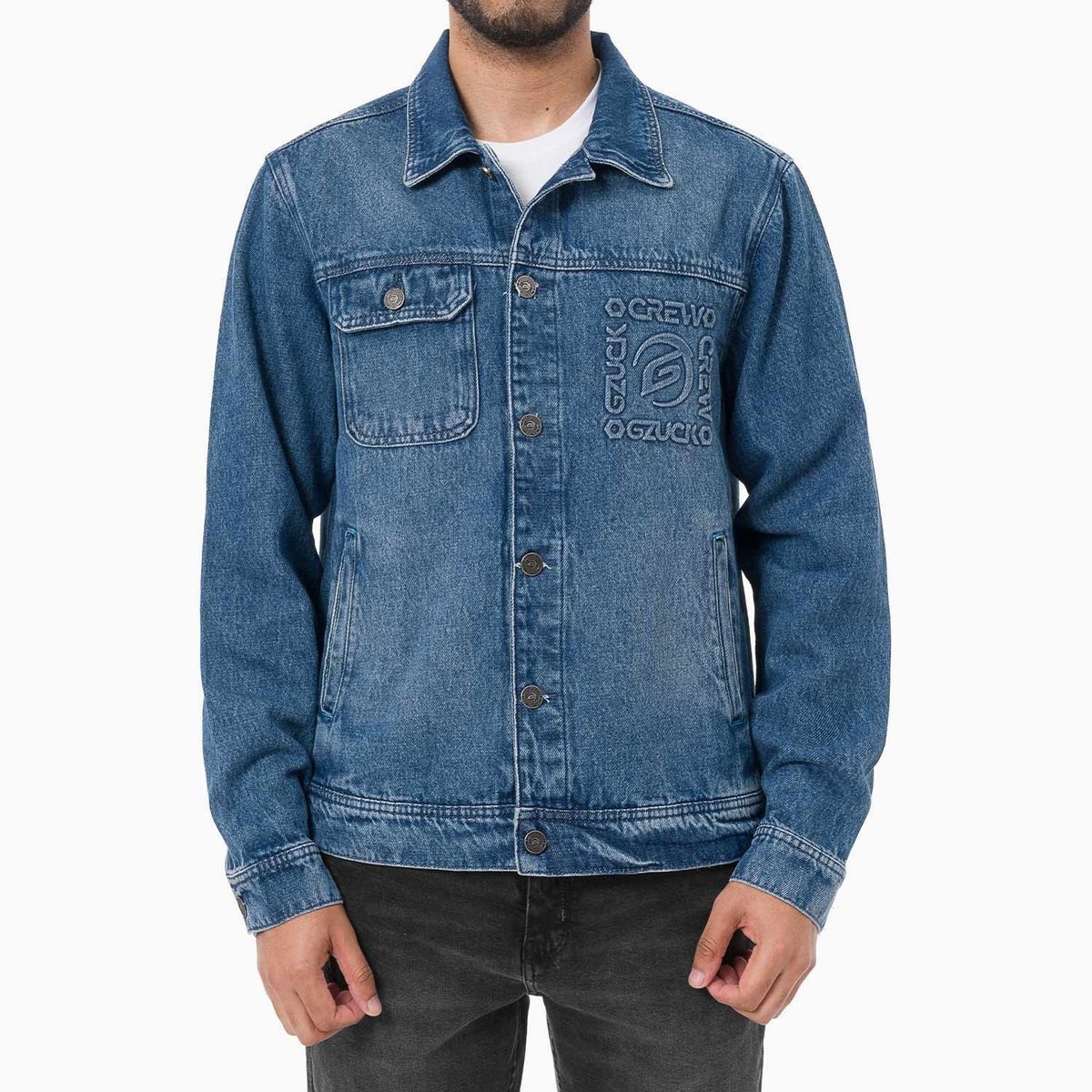 GZUCK - CASACA DENIM RING DRIXOL STONE BLACK ST