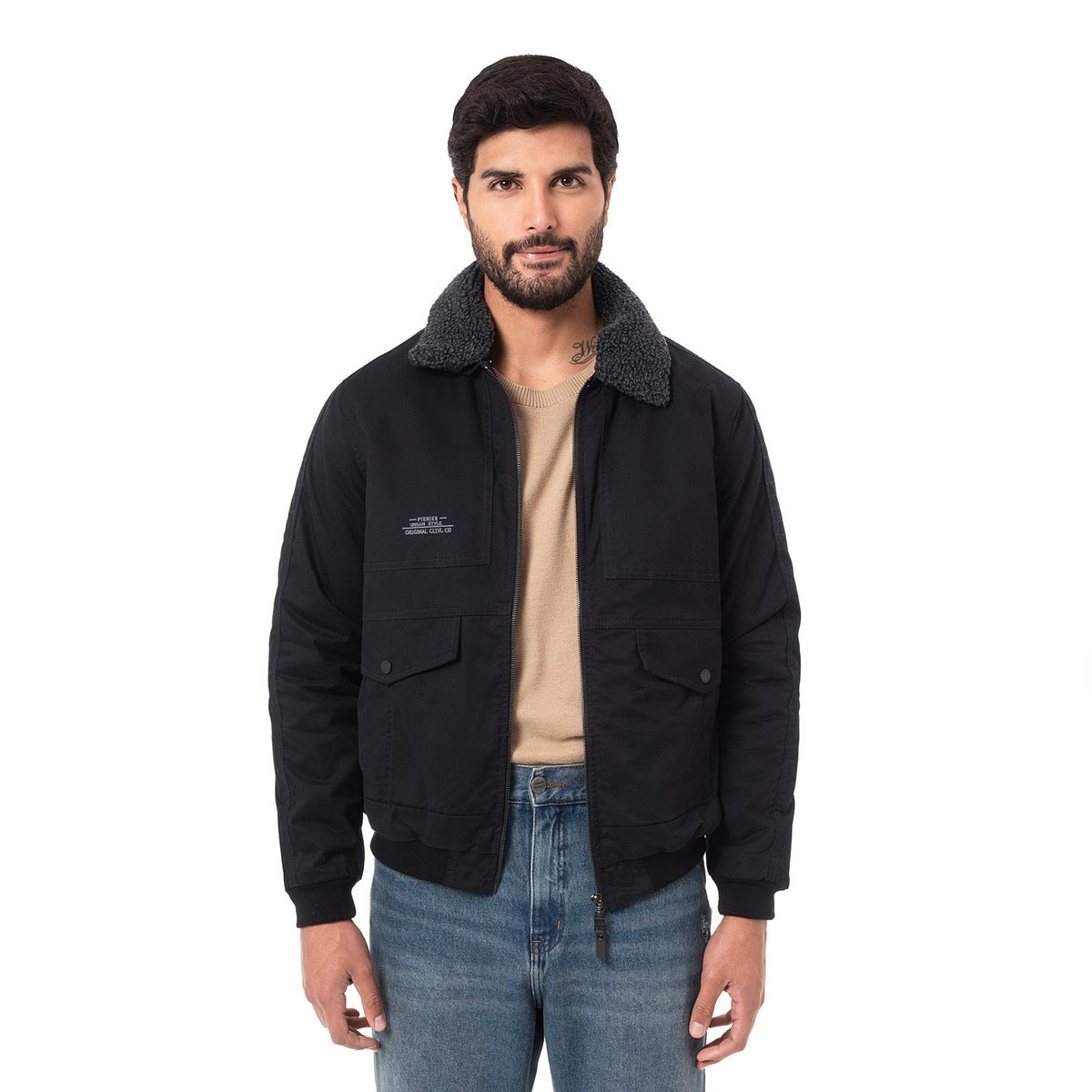 PIONIER - CASACA TASLAN CCAP CF DREIFU P NEGROCHARCOAL