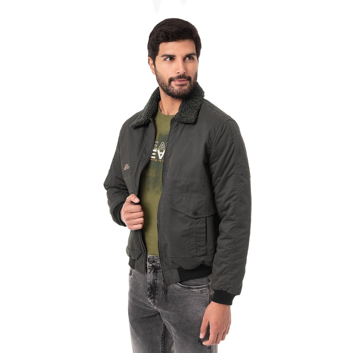 PIONIER - CASACA TASLAN CCAP CF DREIFU P NEGROCHARCOAL